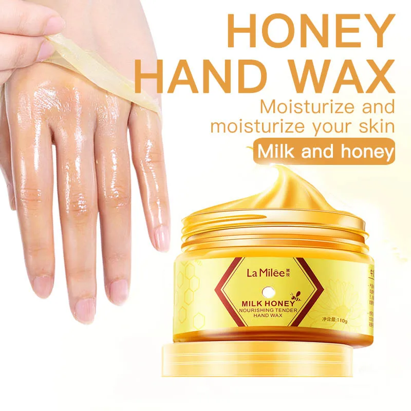 110g Exfoliating Extract Nourishing Skin Smooth Exfoliating Scrub Peeling off Hand Mask Milk Honey Hand Wax