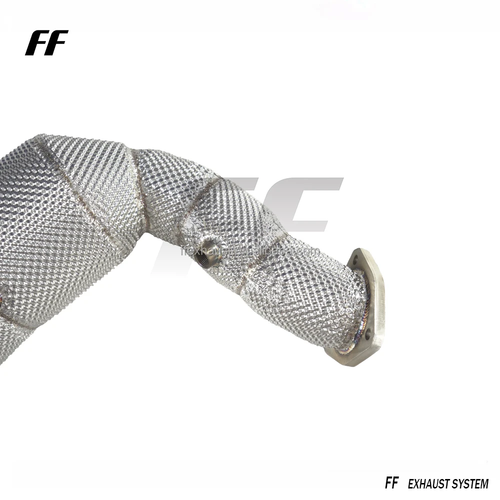 Custom Tuning exhaust sport cat downpipes for Porsche Cayenne Turbo 4.0T 9YA 2019- high flow catted downpipe