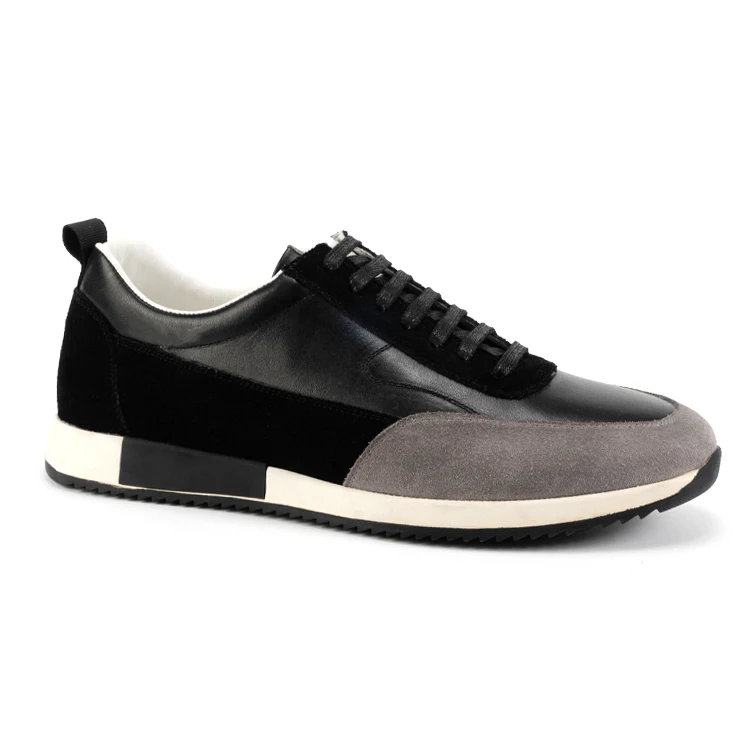 Simonspark New Arrival Lightweight Eva Sole Genuine Leather Casual Sports Shoes men Sneakers For Men