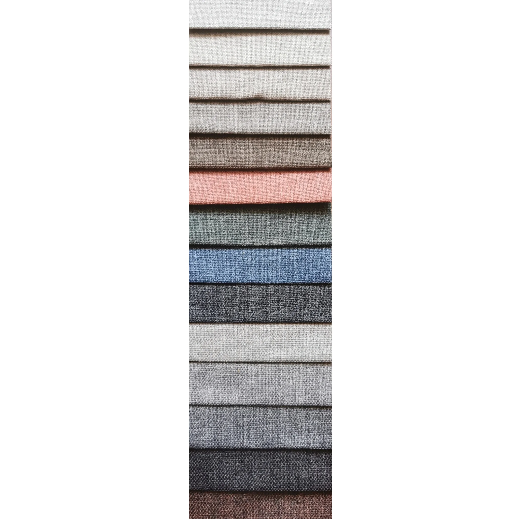 Wholesale Heavyweight 350 GSM Faux Linen Material Hemp Linen Fabrics Meter Linen Fabric For Furniture