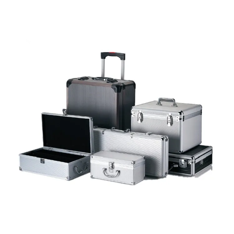 DRX  APC015  Portable aluminum barber instrument case large carrying cosmetic box