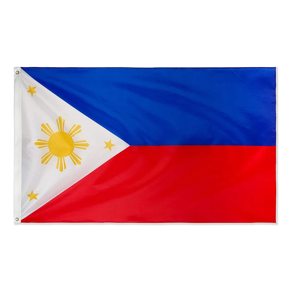 Philippines Flag 3*5 Foot 90*150cm-Vivid Color and UV Fade Resistant- Philippine National Flags Polyester Banner