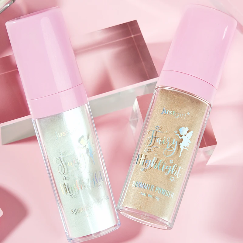 Wholesale Private Label 3 Colors Body Highlighter Glow Shimmer Glittering Loose Patting Powder Highlighter