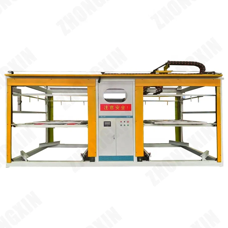 Automatic Tray Pallet Palletizer Sack Stacking Bag Palletizing with Pallet Dispenser and Finished Outbound System
