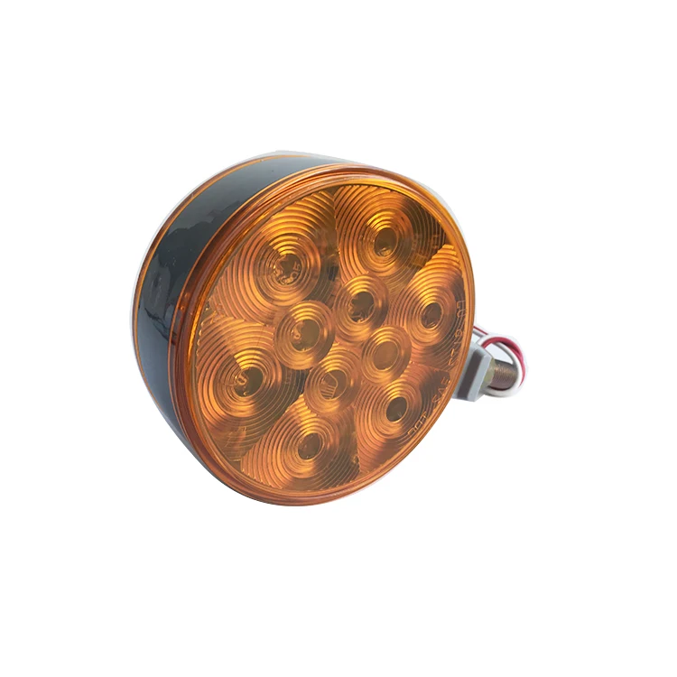 NEW round 12v led double face light 24v for vehicle car trailer truck bus boat tractor