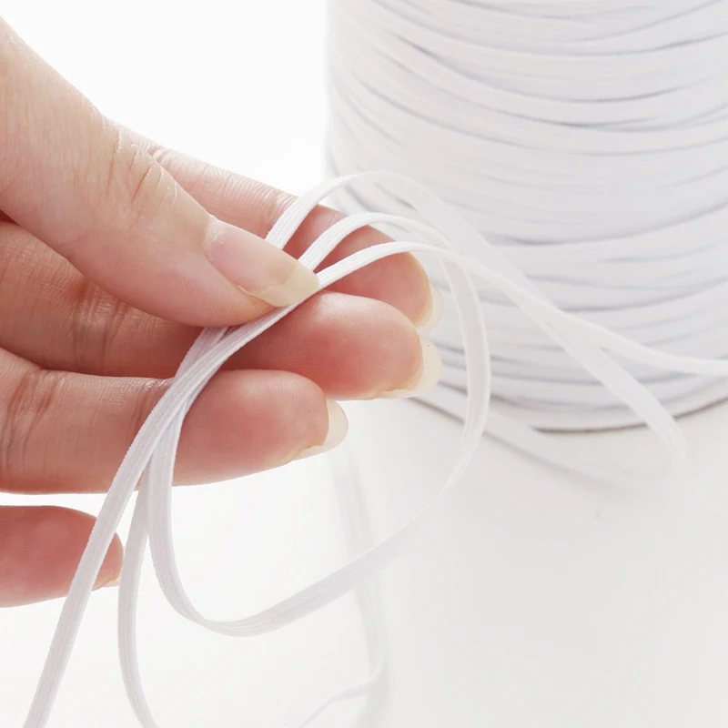 
ready to ship 7mm width Spool Elastic 110 yards one roll high quality Knit Elastic Band 3mm 5mm Knit Elastic Spool 