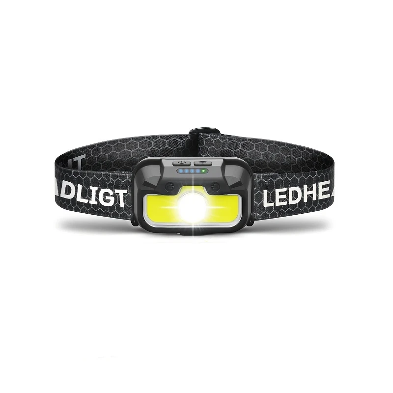 Waterproof LED White Red Camping Head Light Farming Headlamp for Versatile Use