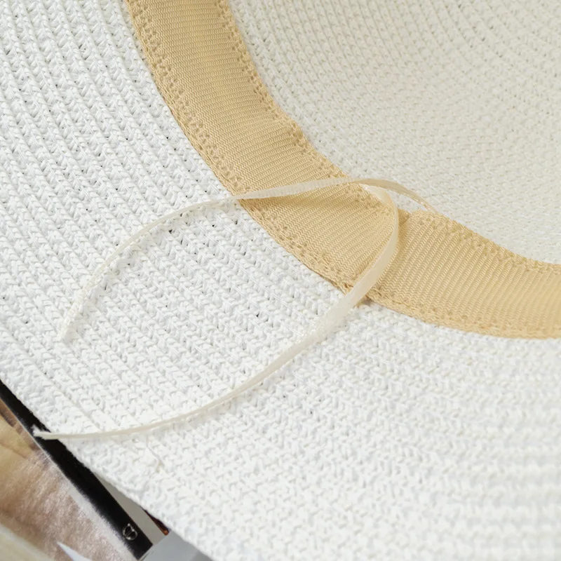 Paper Straw Outdoor Cloche Bucket Hats Beach Outdoor Uv protection Summer Beach Sun Hat Womens