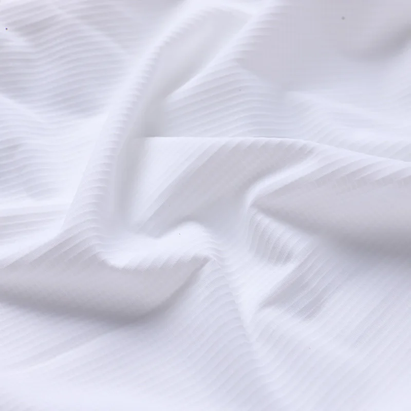 78% nylon 22% spandex rib knit fabricSuper stretch BreathableWrinkle Resistant  shirt fabric