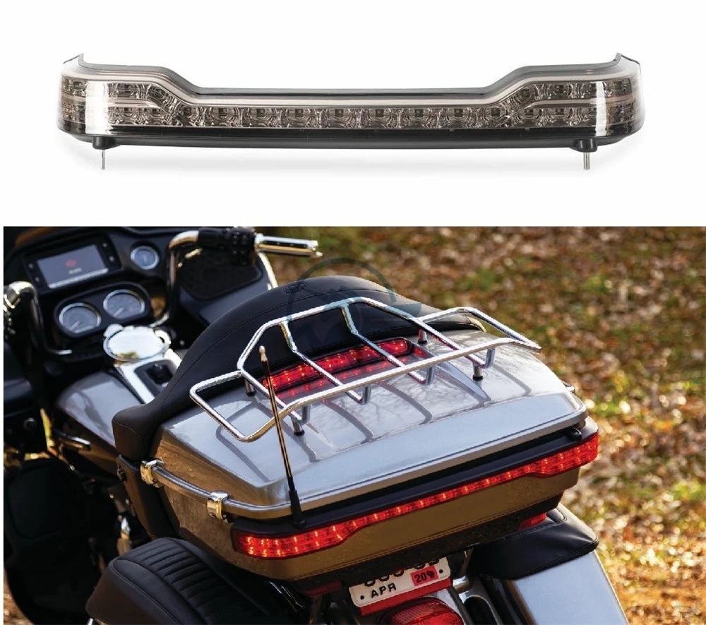 King Tour Pack Pak Tour-pak Trunk LED Brake Turn Tail Lamp Light For Harley Davidson CVO Road King Ultra Electra Glide 14 up