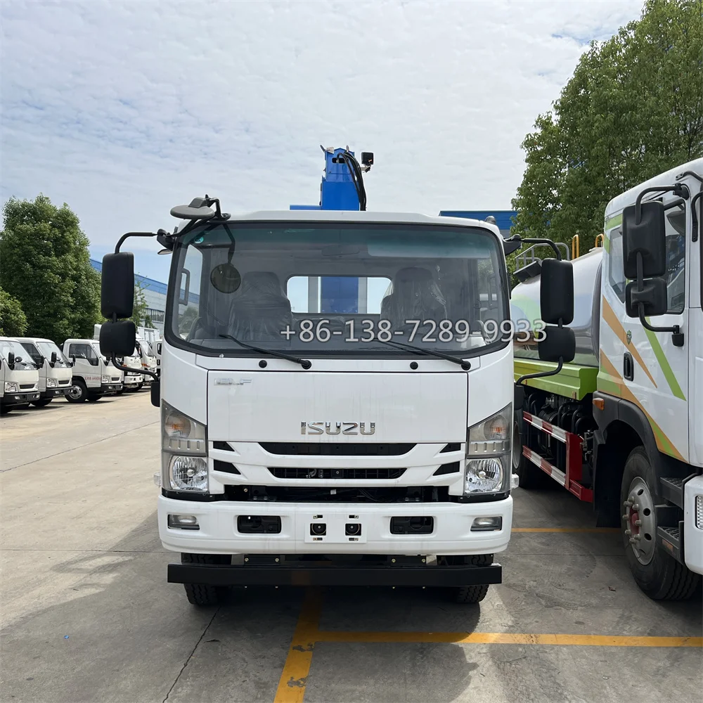 Japan Truck Mounted Cranes 4x4 4x2 4ton 5 tons Straight telescoping boom Arm Crane Truck