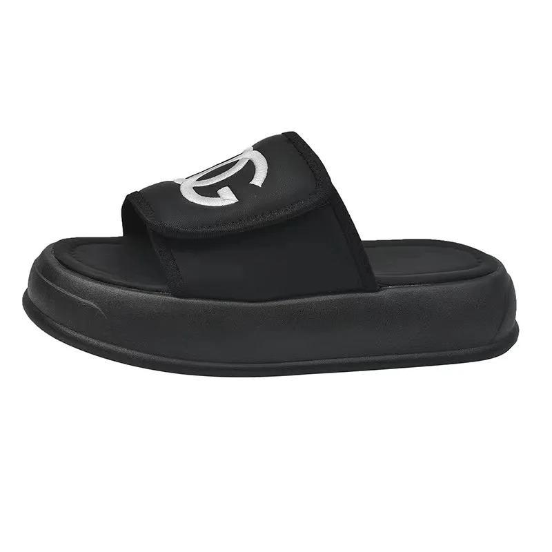 Small fragrant slippers women 2024 summer new  flip-flops casual fashion muffin thick bottom sandals