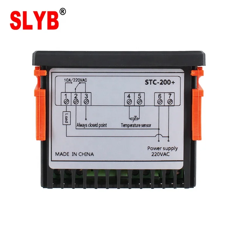 220V Digital Temperature Controller Heating Thermostat for Incubator STC-200+ with Sensor