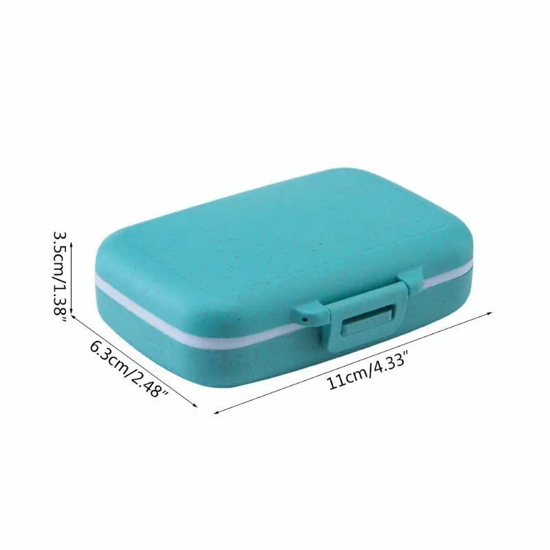 Hot Sale 6 Compartment Pill Box Medicine Tablet Container Vitamin Drug Holder Case Travel