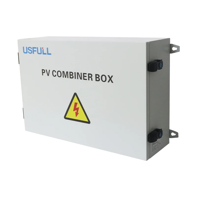 USFULL DC Solar PV Combiner Box PV Array Cabinet for solar panels 8 IN 1 OUT 2-24 strings 1000V