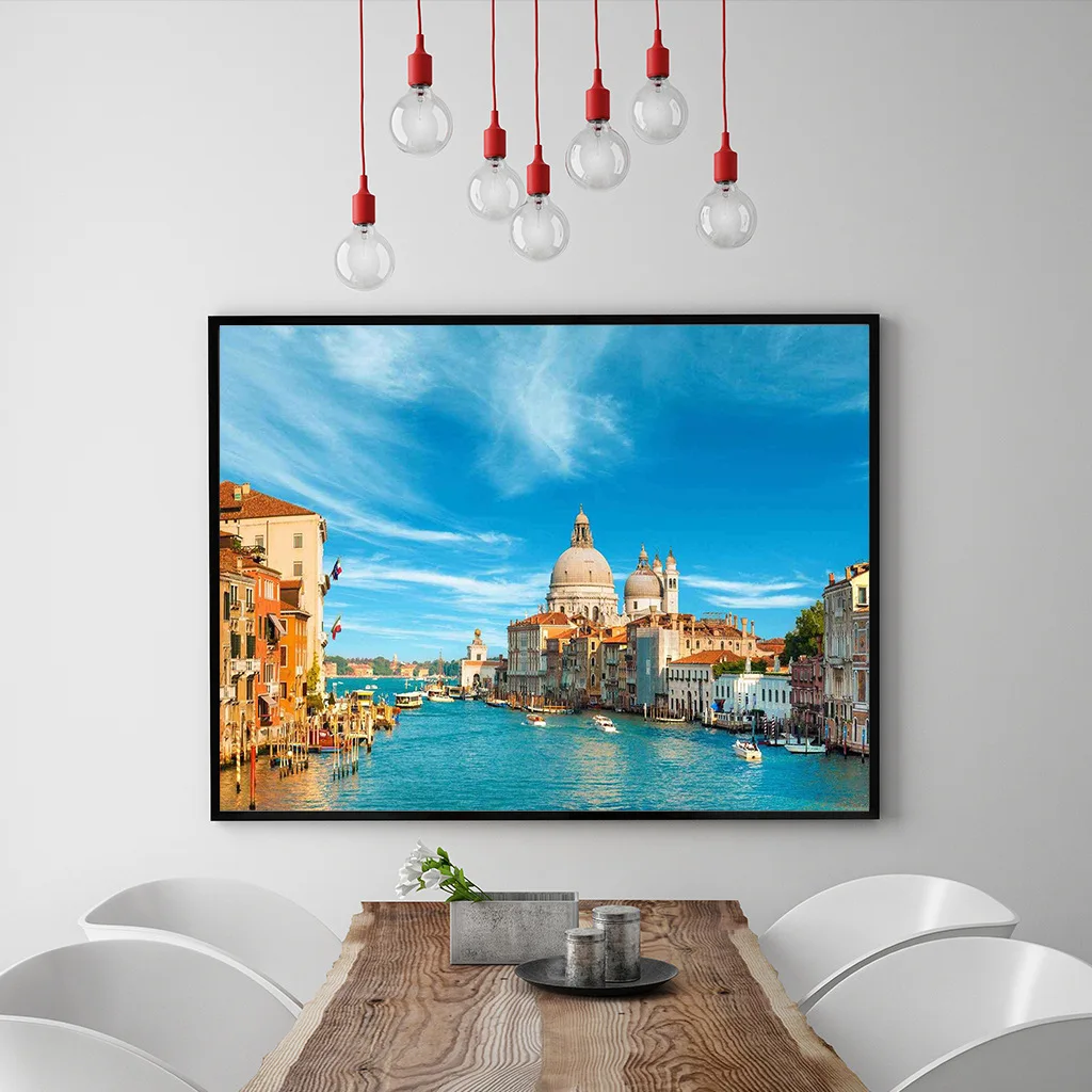 Добро пожаловать в 5D алмазная живопись D красивый пейзаж Венеции с украшением в виде кристаллов ручной росписью Арт-Паззл живопись 50*40 см