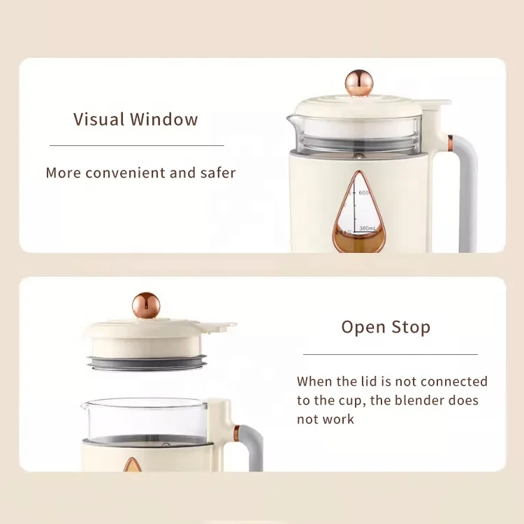 portable soybean milk machine multifunction food processor mini blender hot and cold