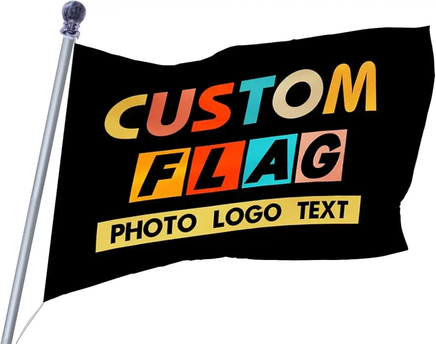 Custom flag 3X5 FT - Design Print Your Own Logo/Photo/Picture/Text -  Customized Indoor outdoor decoration Gift 90x150CM