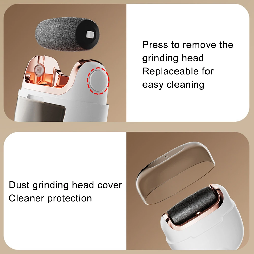 USB Rechargeable Big Battery Capacity Callus Removal Electronic Foot File Pedicure Tools