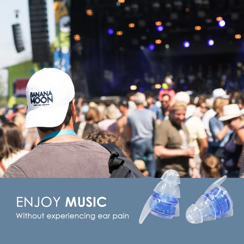 High Fidelity Musician non-toxic silicone silicone ear protector for sleeping best Ear Plugs