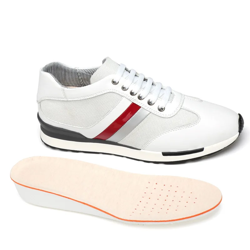 Кроссовки PDEP мужские прогулочные, модная нескользящая обувь из сетчатого материала, увеличивающая рост 8 см