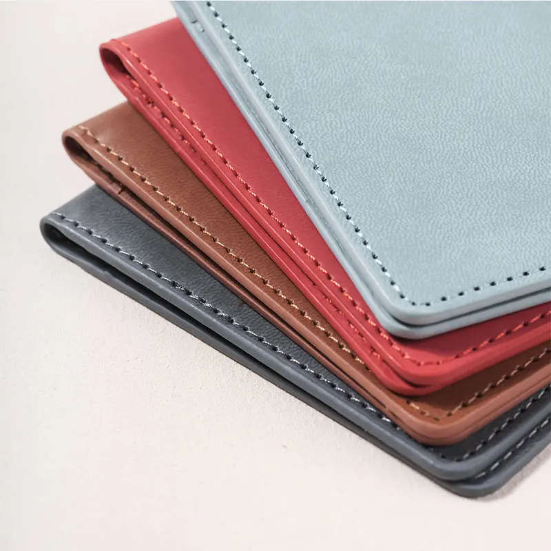 PU Leather Travel Set Custom Logo Passport Holder Luggage Tag Set for Business Gift