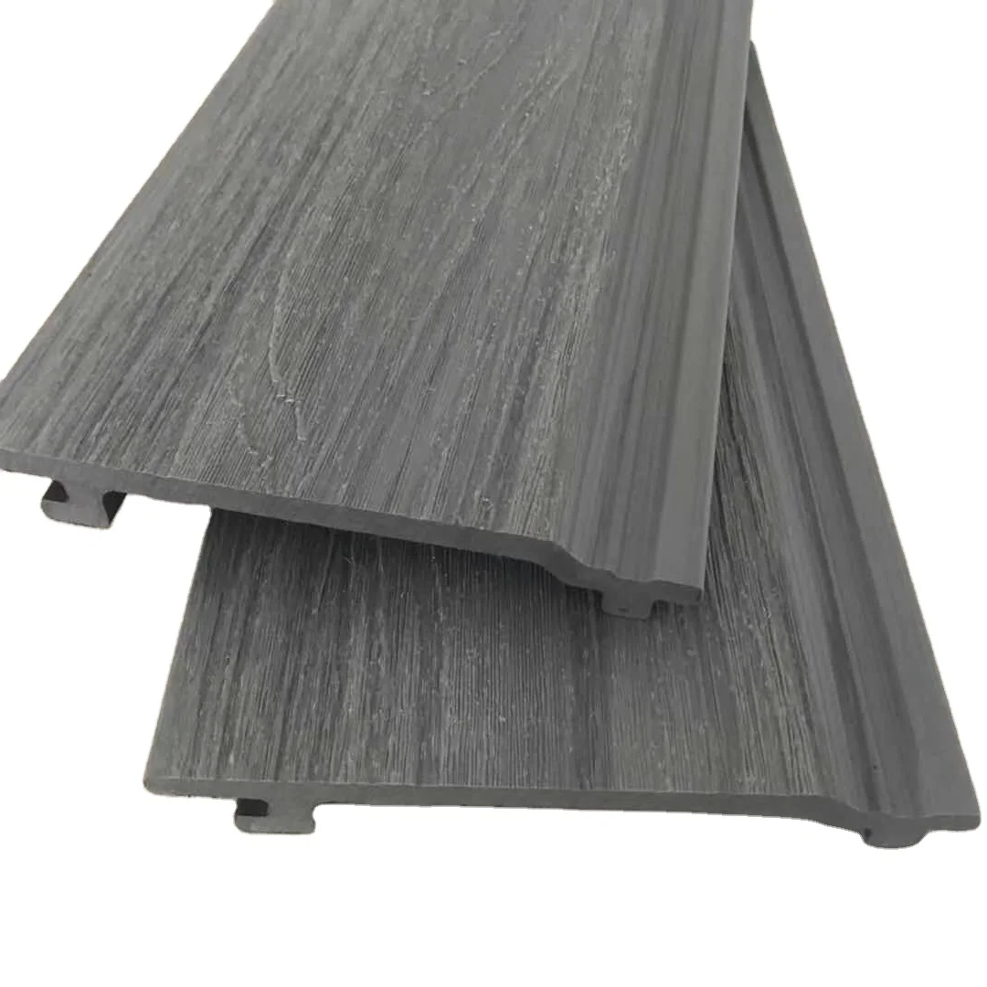 Home decoration WPC wallpaper Interior wood plastic composite wall sheet covering capped coating 3d fluted cladding wall panel