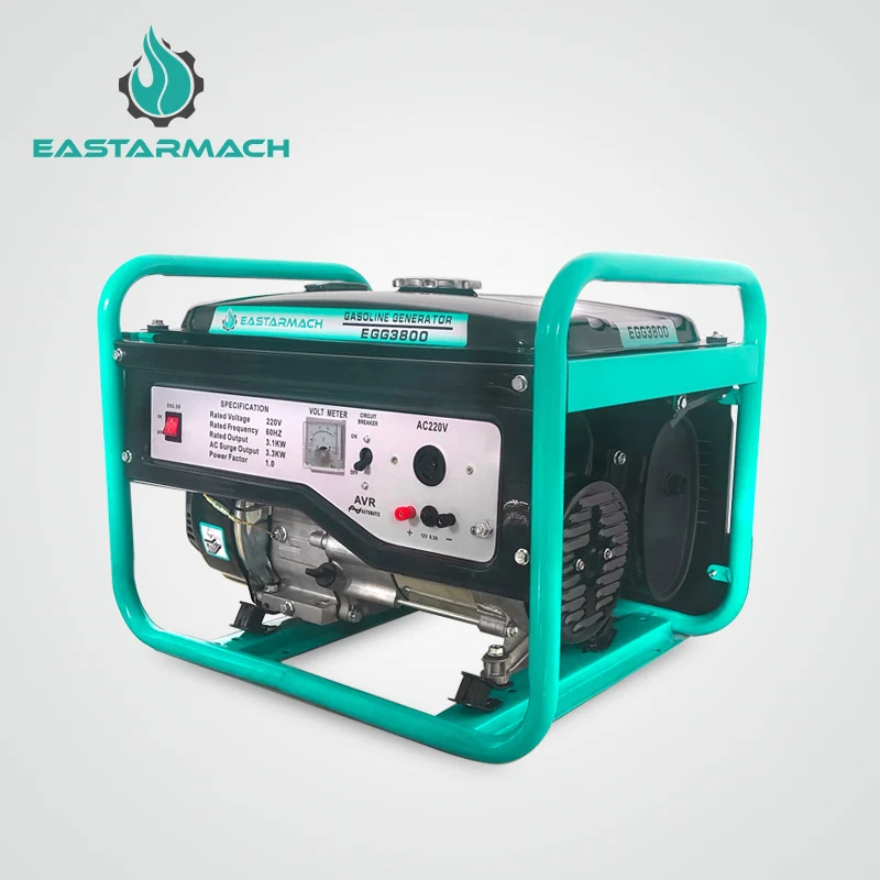 China Factory 3kw 50HZ/60HZ Portable Gasoline Generator Set Cheap