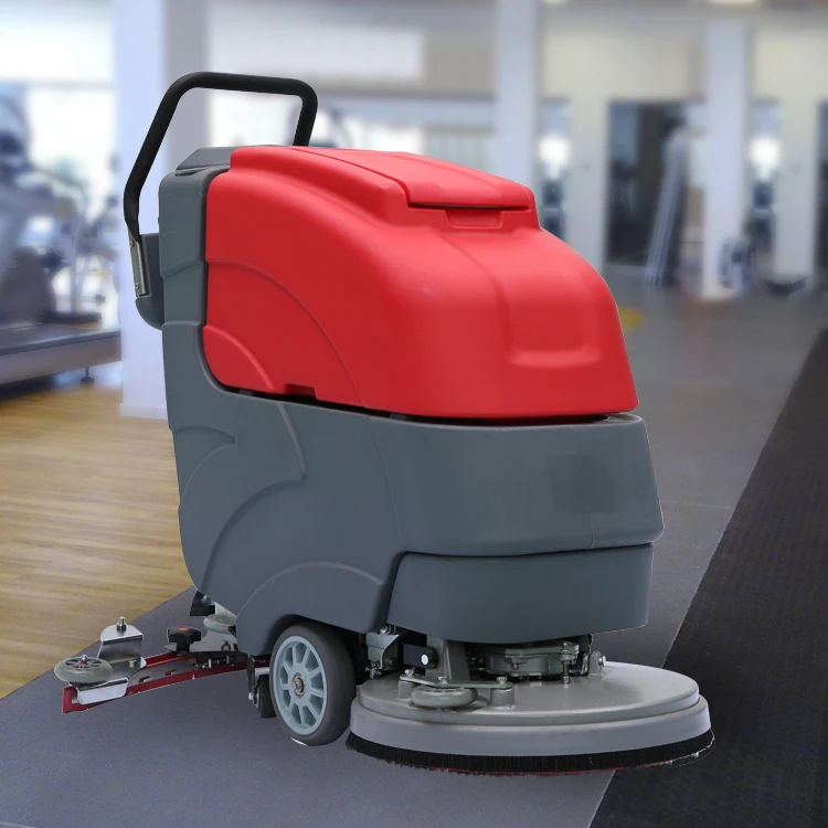 Walk behind small single disc floor tile scrubbing cleaning machines for sale