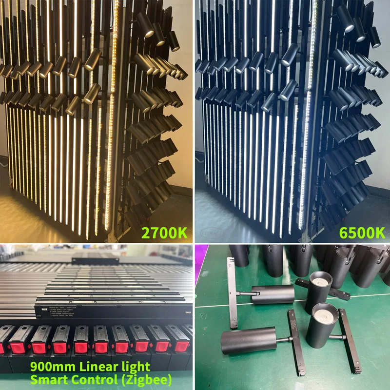 LEDEAST ZD20 Customize 24V 48V Tuya Dali TRIAC Smart Dimmable Magnetic Folding Track light For Interior Lighting