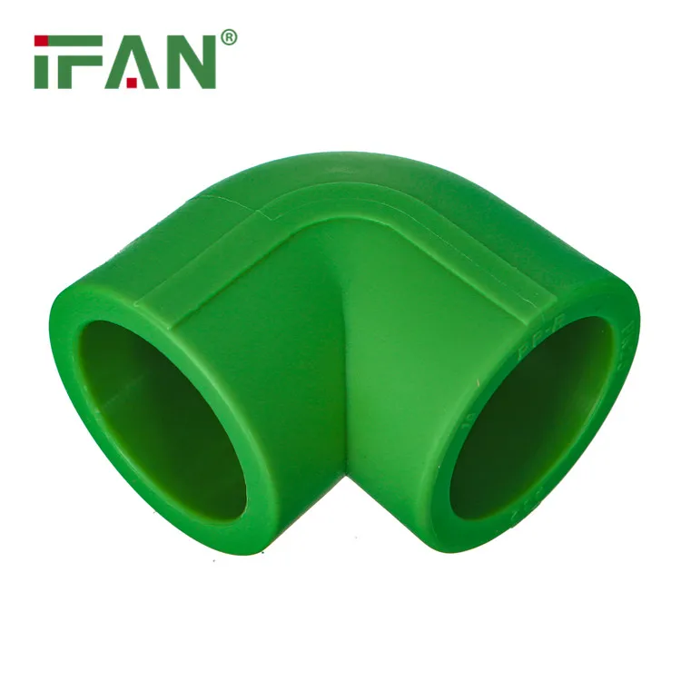 IFAN Customization 20-110mm Green Color PPR Tube Fitting PN25 Elbow PPR Pipe Fittings