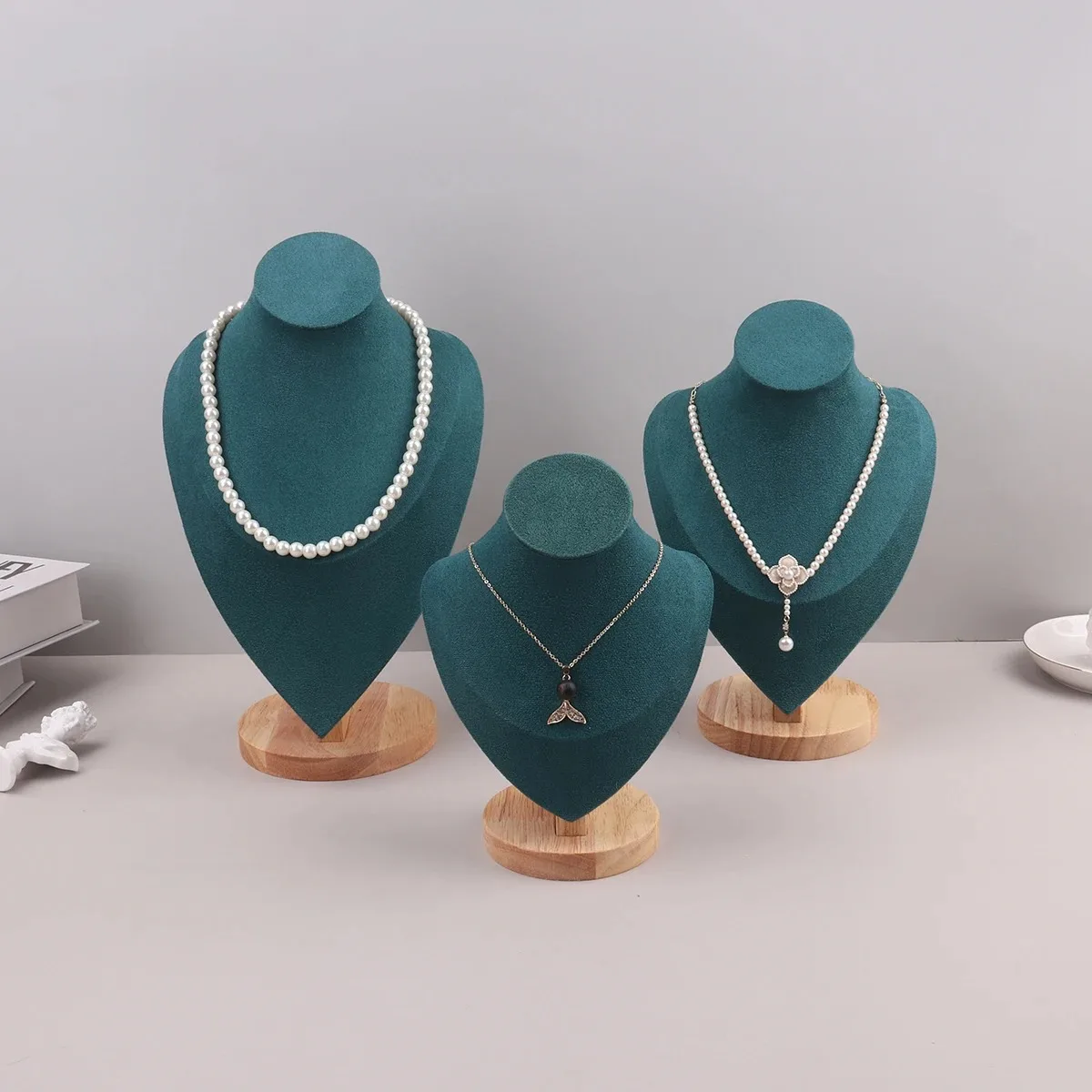 TONVIC Wholesale Jewelry Accessories Grey Display Holder Stand Good Price Choker Holder Stand