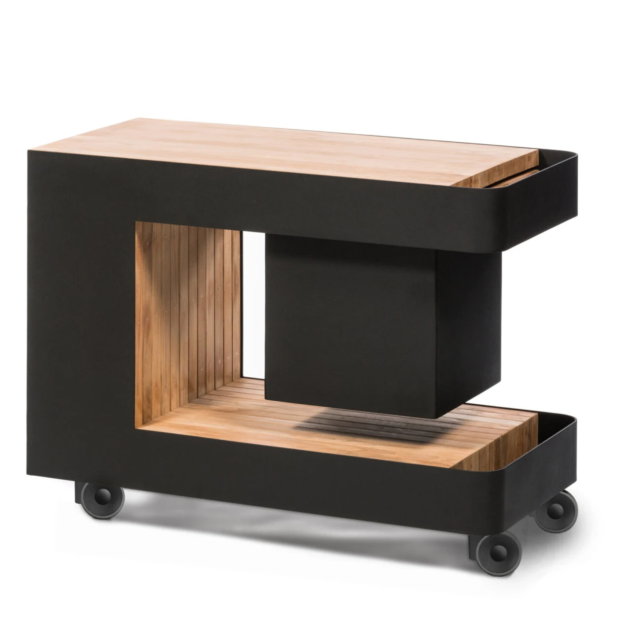 2022 simple metal kitchen trolley and tray trolley Industrial Style Vintage Metal Wine Rack Bar Cart Wooden Bar Cart With Wheels