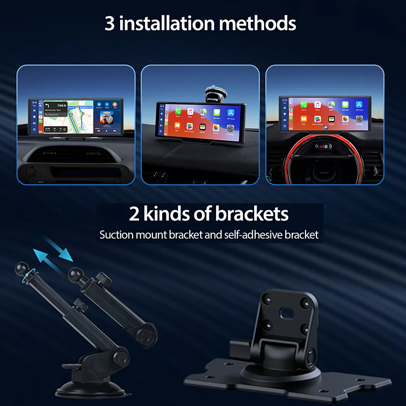 Best quality car play wireless android auto radio for car bluetooth portable portable carplay screen 7 inch