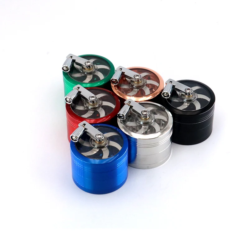 Factory Hot Sale Metal Manual Smoke Tobacco Spice Grinder for Herb Wholesale Portable Colorful Herb Grinder For Smoking
