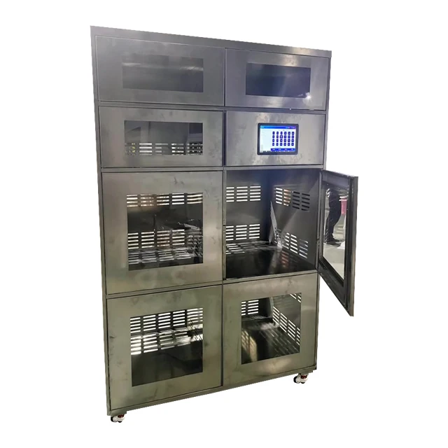 Corrosion-resistant stainless steel smart storage lockers Luggage lockers support multiple language systems
