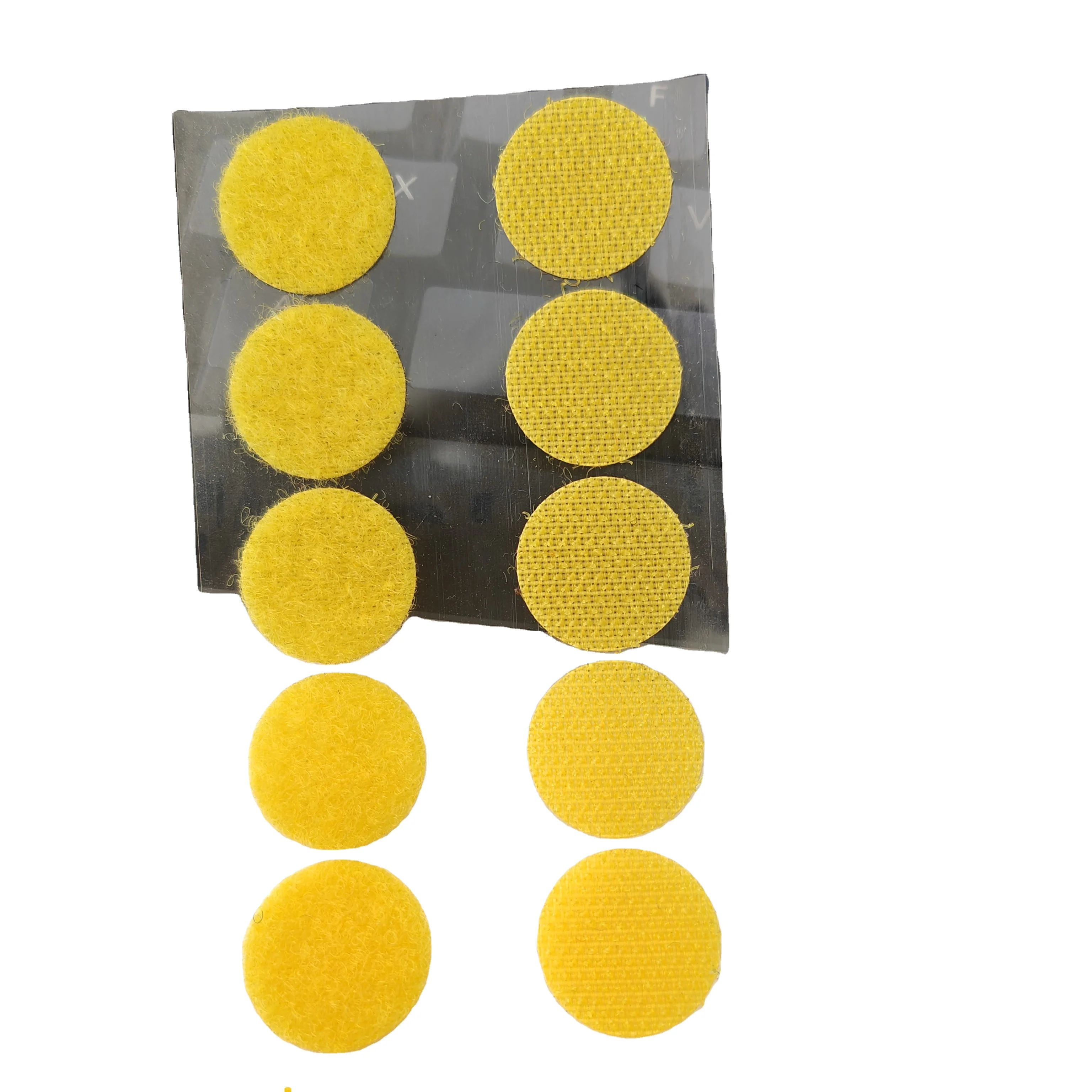 Nylon Dot Shape Self-adhesive Sustainable Garment Accessories Die-cut Velcroes self Adhesive Hook and Loop Dots