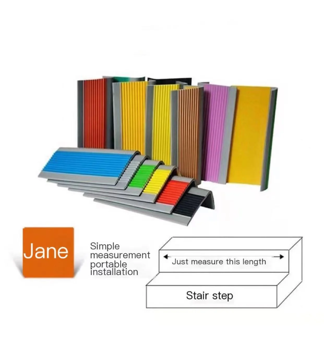 Противоскользящая L-образная Накладка для ступенек лестницы для детского сада