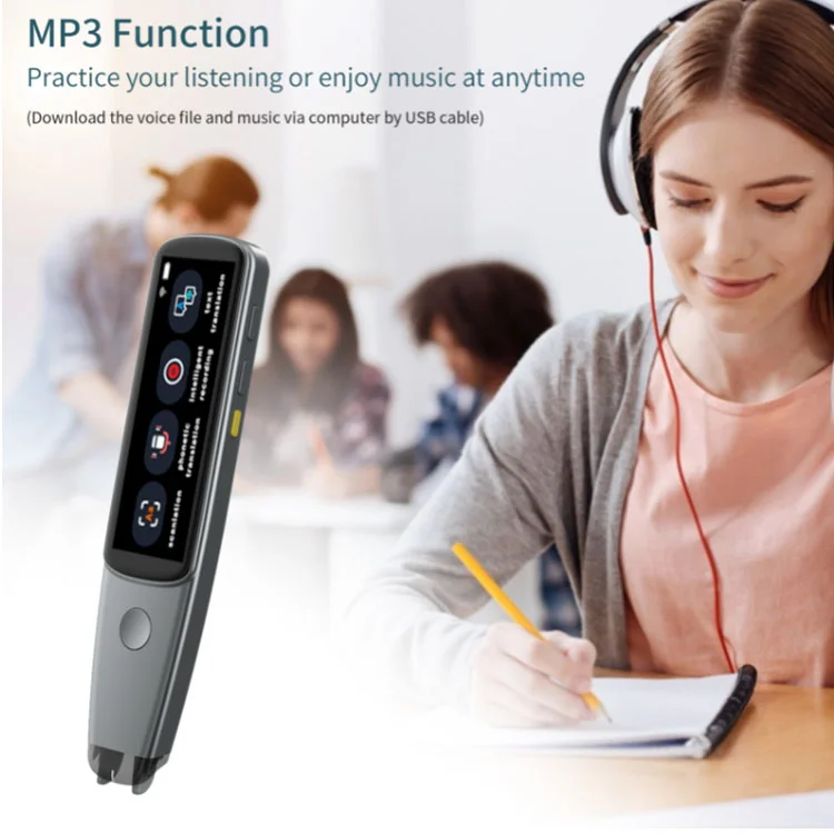 Christmas Education Gift Portable Scan Translation Pen OCR Dictionary Touch Read Pen for Dyslexia with Phonetic Translation