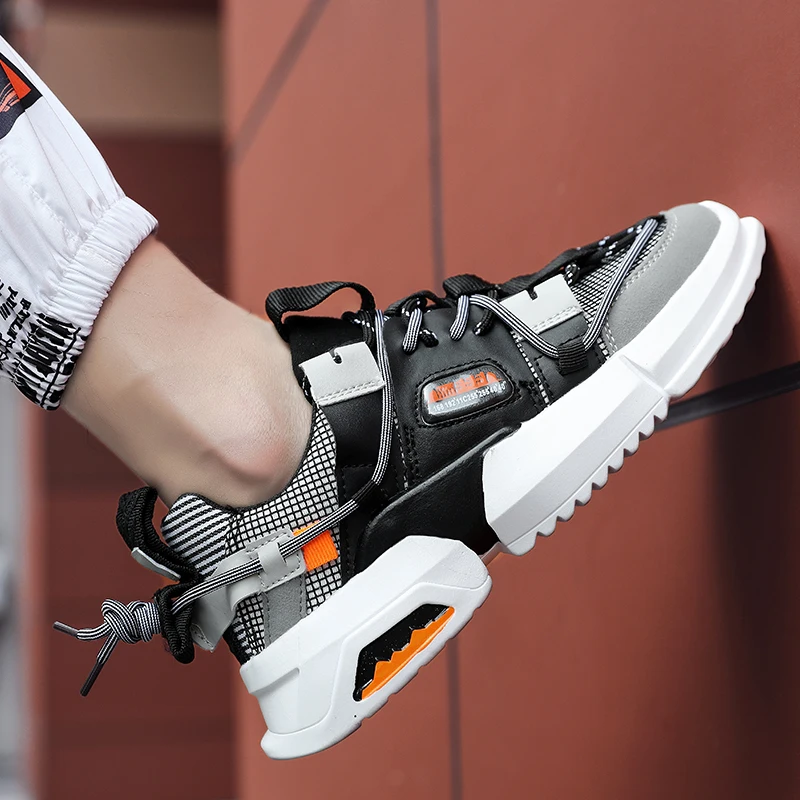 Модные теннисные кроссовки для бадминтона, увеличивающие рост, оптовая продажа, кожаная спортивная мужская повседневная обувь