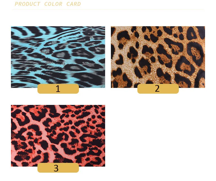 Factory price four way stretch leopard custom printed lycra fabric for dancer wear