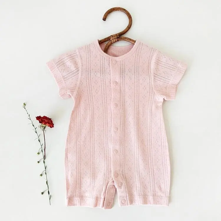 1 Pc Personalized Label Bamboo Cotton Baby Romper  Summer Newborn Infant Toddler Boys & Girls Bamboo Baby Clothes