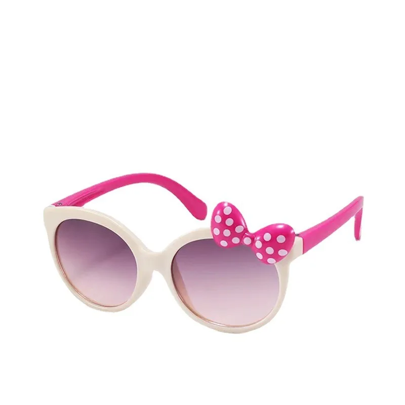 Cute Cartoon Bowknot SUN Sunglasses Girls Kids Children Sunglasses Sunshade Glasses For Climbing Outdoor Sports