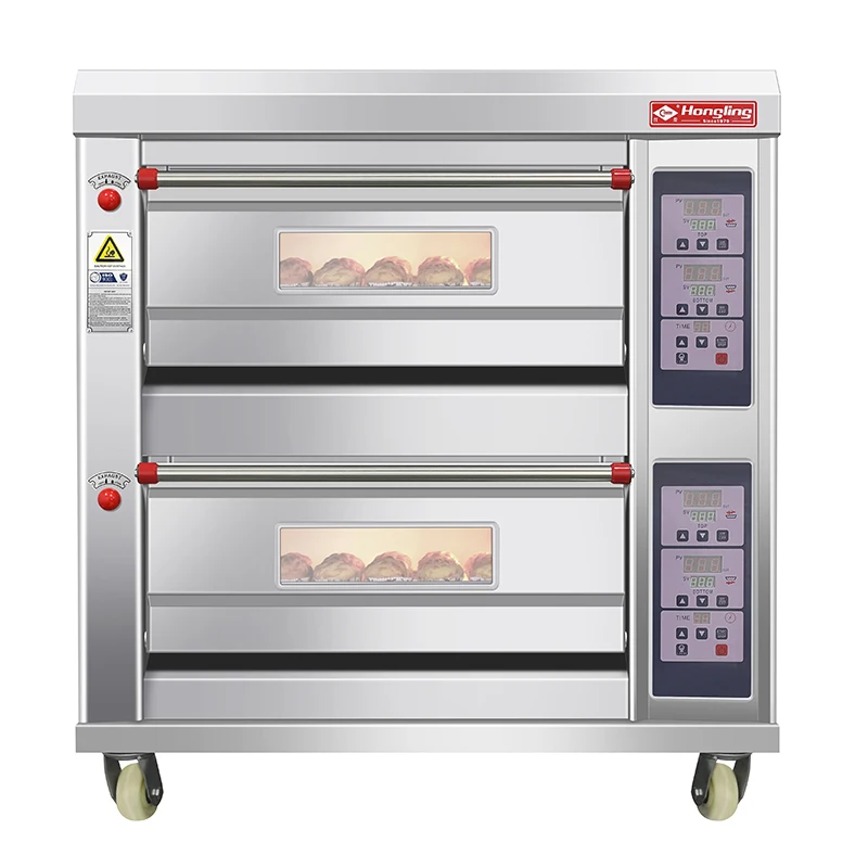 HLY-206DB gas oven baking commercial 2 deck baking oven for bread and cake