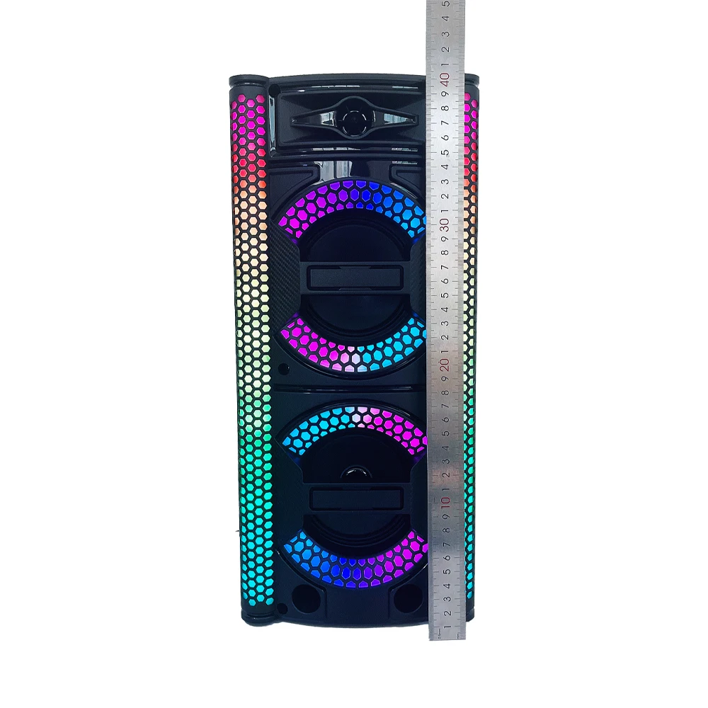 Inch*2 10W*2 Pool Kts Rechargeable Vintage Lighters Retro Mini Home Theatre System Subwoofer Boombox With Mic Speaker