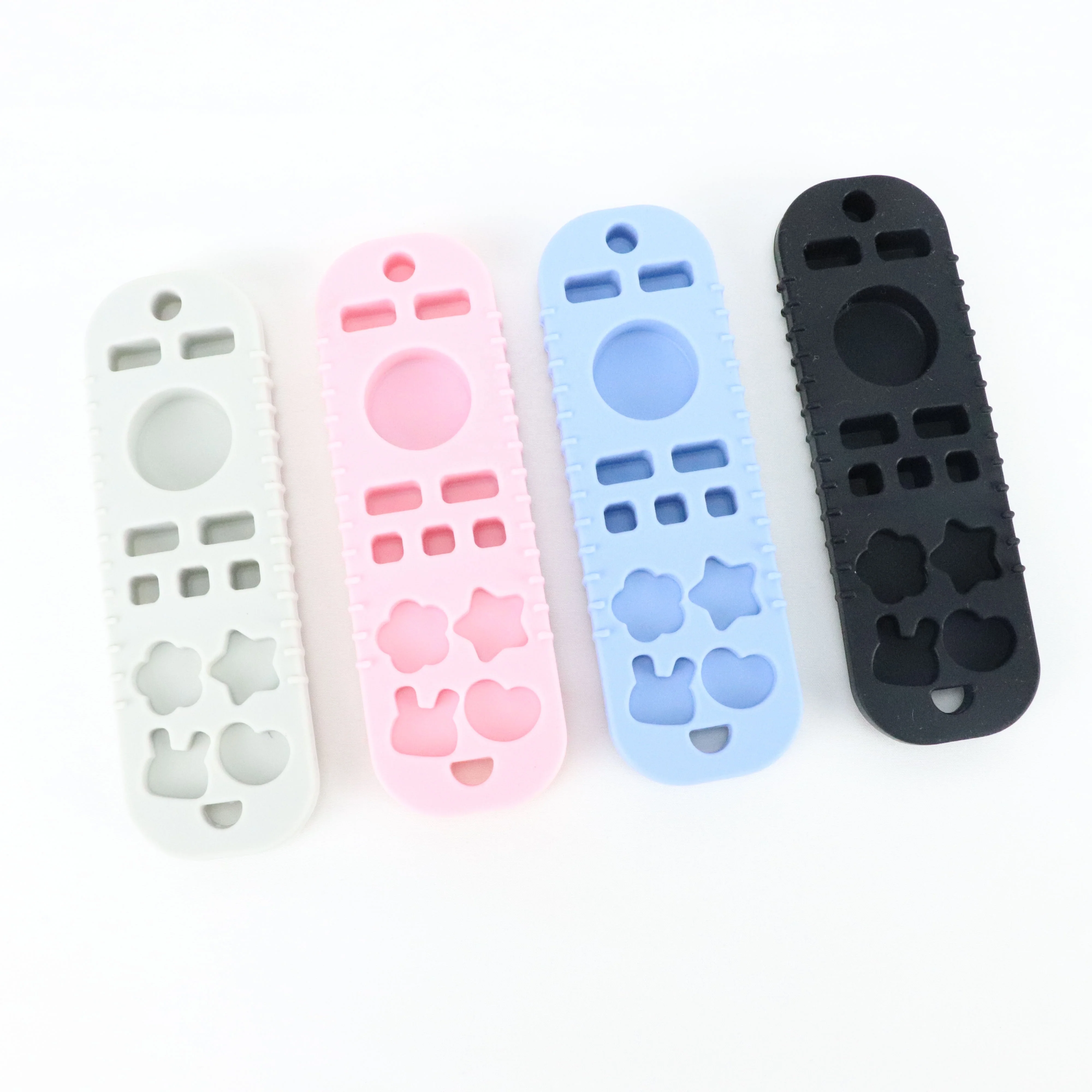 Hot Selling Wholesale Remote Control Shape Silicone Soft-Textured Baby Teether Toys