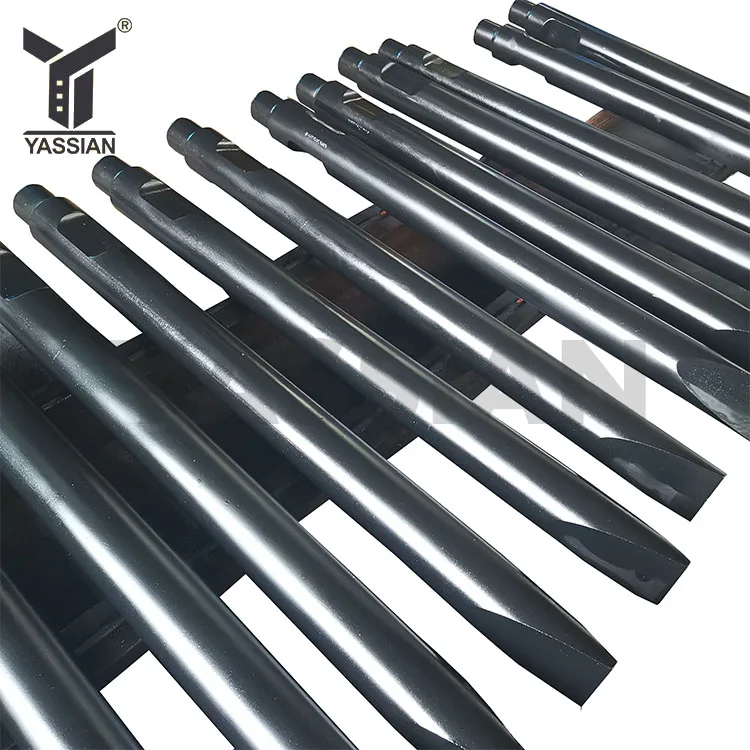 montabert hydraulic breaker parts chisel excavator blunt wedge diamond point  jack hammer moil rock hydraulic breaker chisel