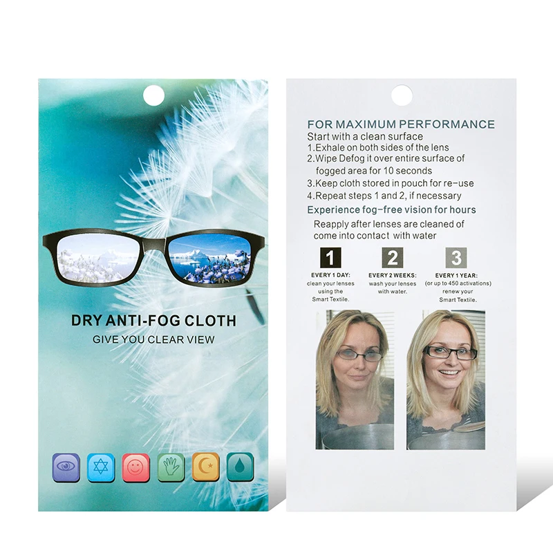 Anti Fog Wipes Glasses Cloth Microfiber Fabric Glasses Cleaner for Spectacles Lenses Camera Phone Screen Lens Cleaners