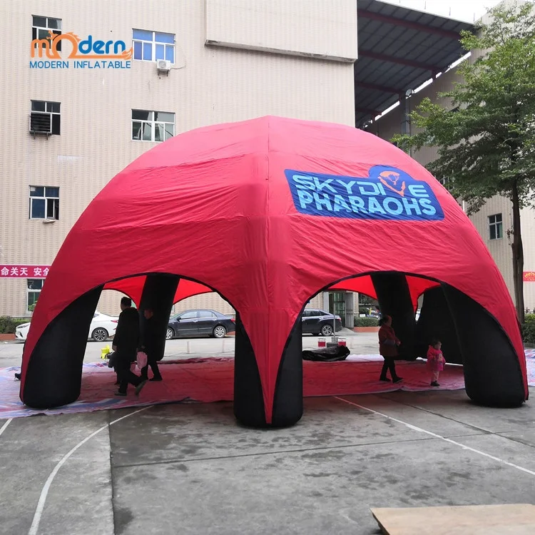 Customized 8 Legs Red Color Inflatable Spider Dome Tent for Exhibition