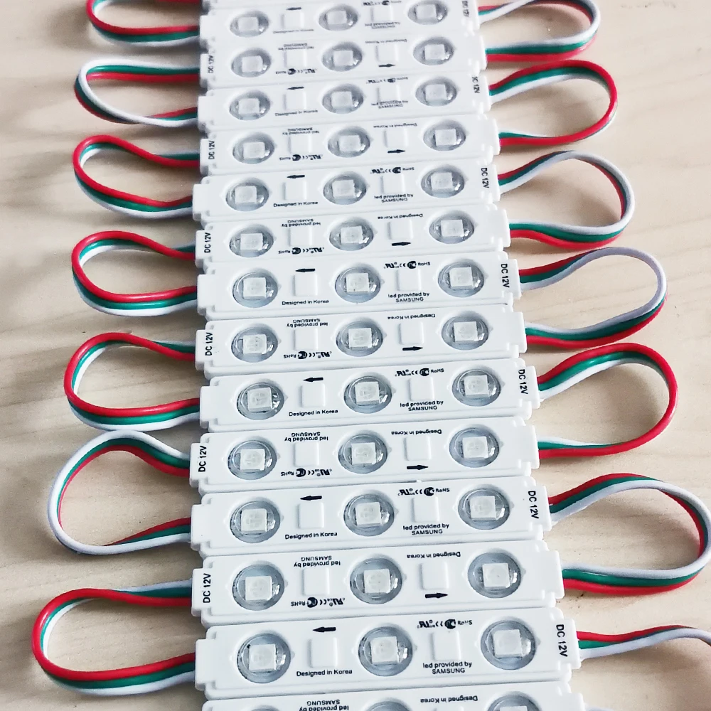 ws2811 ic rgb led module 3 years warranty 12v 1.2W epistar smd 5050 3 rgb full color ws2811 led module